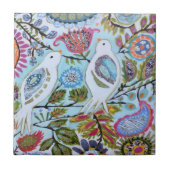 Papieren vogels I Tegeltje (Voorkant)
