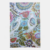 Papieren vogels I Theedoek (Verticaal)