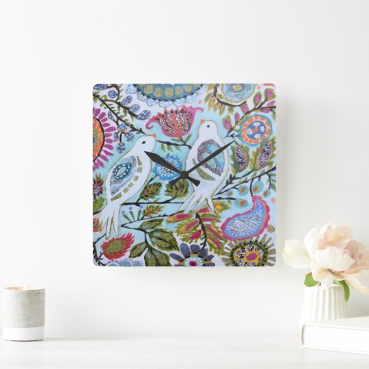 Papieren vogels I Vierkante Klok (Huis)