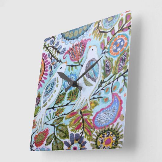 Papieren vogels I Vierkante Klok (Hoek)