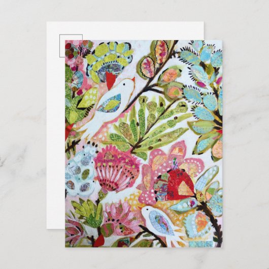 Papieren vogels II Briefkaart (Voorkant / Achterkant)