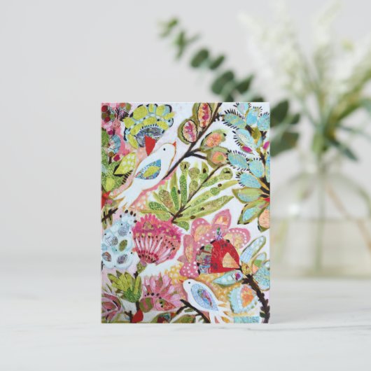 Papieren vogels II Briefkaart (Staand voorkant)