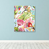 Papieren vogels II Canvas Afdruk (Insitu (Houten vloer))