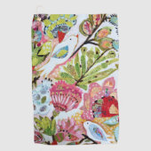 Papieren vogels II Golfhanddoek (Voorkant)