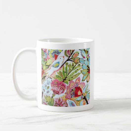 Papieren vogels II Koffiemok (Links)