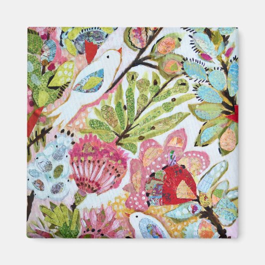 Papieren vogels II Magneet (Voorkant)