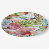 Papieren vogels II Papieren Bordje (Gekanteld)