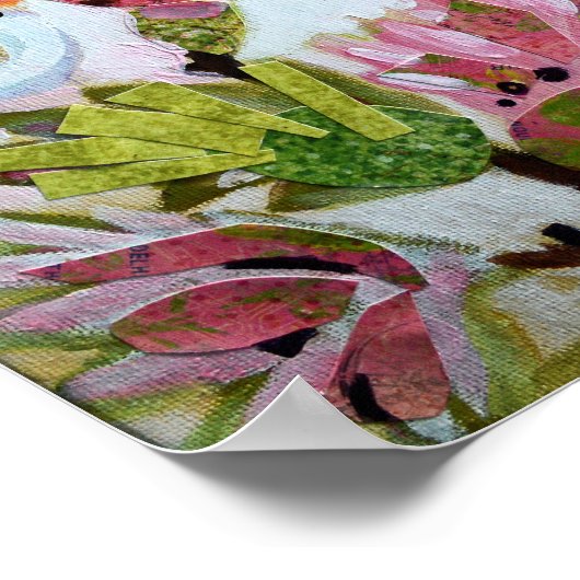 Papieren vogels II Poster (Hoek)