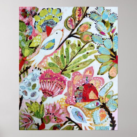 Papieren vogels II Poster (Voorkant)