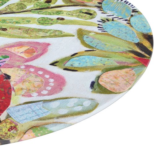 Papieren vogels II Snijplank (Hoek)