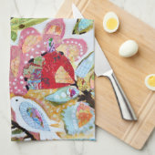 Papieren vogels II Theedoek (Quarter Fold)