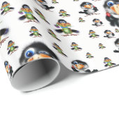Papieren vogels ompakken cadeaupapier (Rol Hoek)