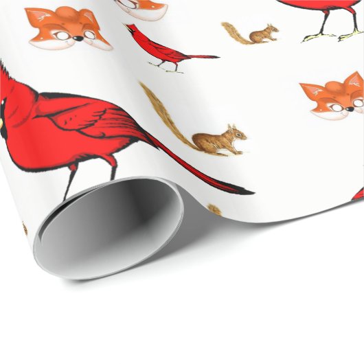 Papieren vogels ompakken cadeaupapier (Rol Hoek)