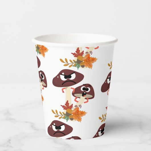 PAPIEREN VOOR MUSHROOM-VRIENDS PAPIEREN BEKERS (Voorkant)