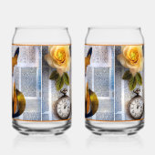 Papieren Vos Frisdrankglas Blikvorm Glas (Links)