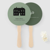 Papieren waaier (10) — Spell Hall (Voorkant en achterkant)