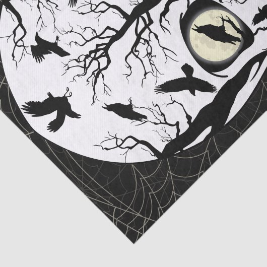 Papieren weefsel met schedel- en voetpakking tissuepapier (Detail)