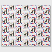 Papieren wimpel cadeaupapier (Vlak)