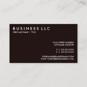 Papieren zak accordeon. visitekaartje (Achterkant)