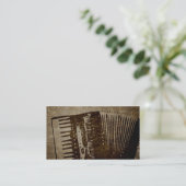 Papieren zak accordeon. visitekaartje (Staand voorkant)