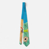 Papieren zonnebloem halsdoek stropdas (Achterkant)