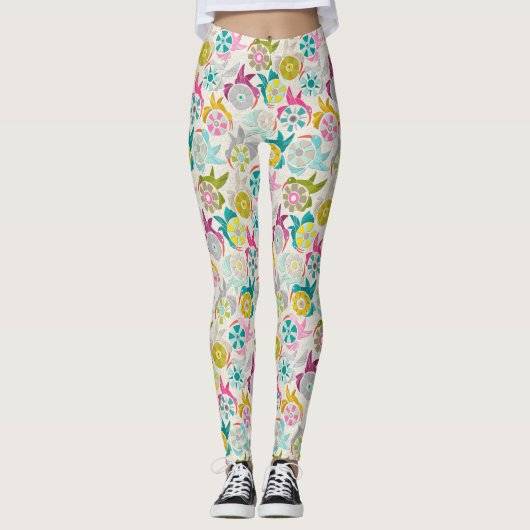 papieren zonneparels leggings (Voorkant)