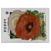 Papieretiket voor papaverzaad snijplank (Voorkant)