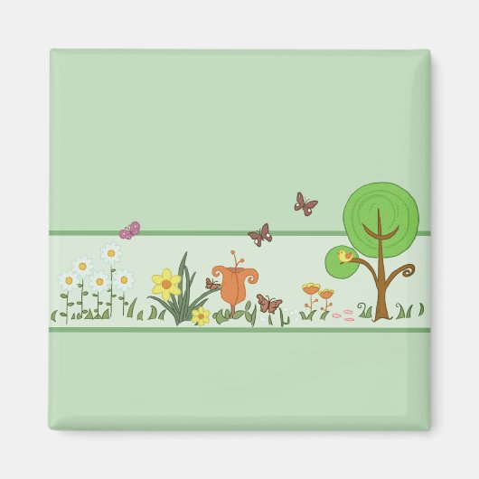 Papierfrühling Magneet (Voorkant)