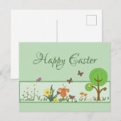 Papierfrühling Ostern Briefkaart (Voorkant / Achterkant)