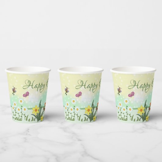 Papierfrühling Ostern Papieren Bekers (Multi)