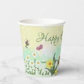 Papierfrühling Ostern Papieren Bekers (Voorkant)