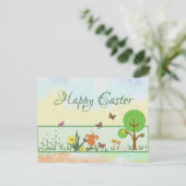 Papierfrühling Ostern Postkarte Briefkaart (Staand voorkant)
