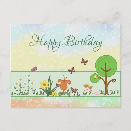 Papierfrühling Postkarte Briefkaart (Voorkant)