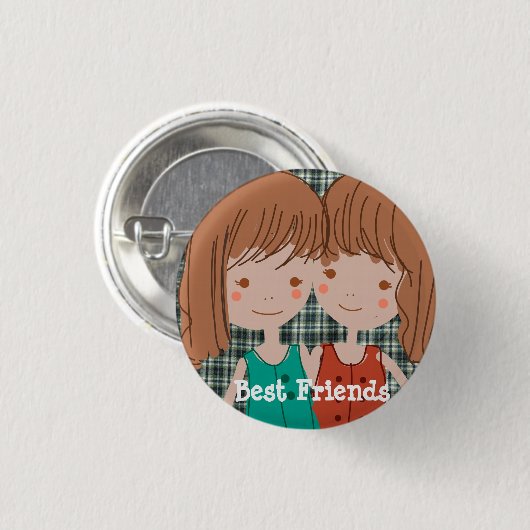 PapierFruit Best Friends Button (Voorkant /achterkant)