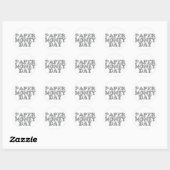papiergelddag ronde sticker (Vel)