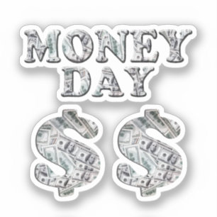 papiergelddag sticker