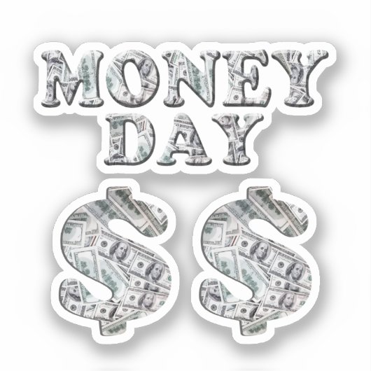 papiergelddag sticker (Voorkant)