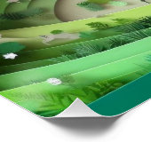 papiergesneden bos perfect poster (Hoek)