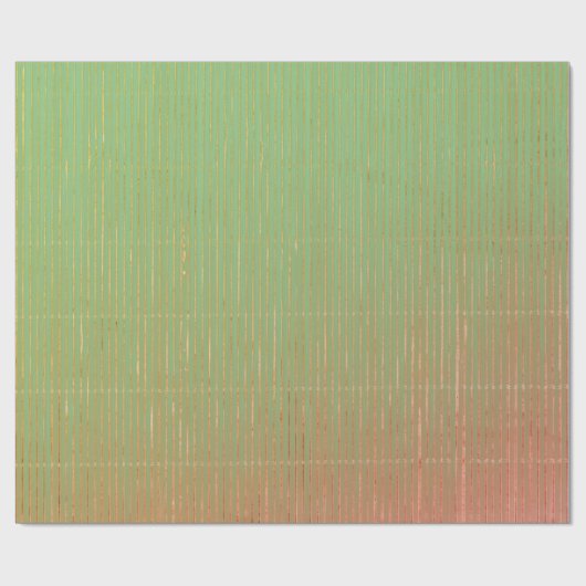 PapierGROENEN EN PINK FADED STRIPES Cadeaupapier (Vlak)