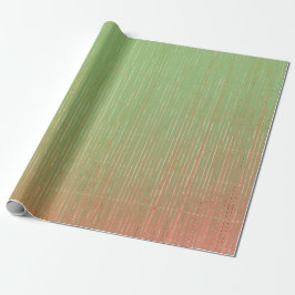 PapierGROENEN EN PINK FADED STRIPES Cadeaupapier