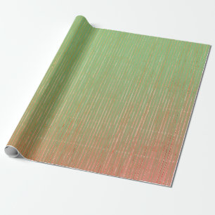 PapierGROENEN EN PINK FADED STRIPES Cadeaupapier