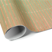 PapierGROENEN EN PINK FADED STRIPES Cadeaupapier (Rol Hoek)