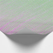 PapierGROENEN EN PINK FADED STRIPES Cadeaupapier (Hoek)