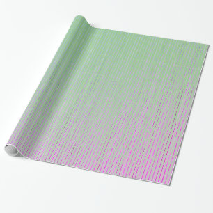 PapierGROENEN EN PINK FADED STRIPES Cadeaupapier