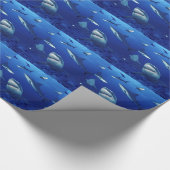 Papierhaaien verpakken cadeaupapier (Hoek)