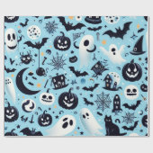 Papierhalloween verpakken cadeaupapier (Vlak)