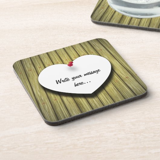 Papierhandgeschreven script, bijtend bier onderzetter (Linkerzijde)