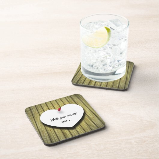 Papierhandgeschreven script, bijtend bier onderzetter (Rechterzijde)