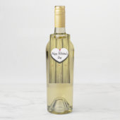 Papierhandgeschreven script, bijtend flessenhanger (Op fles)