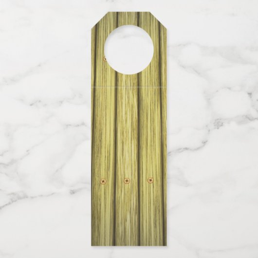 Papierhandgeschreven script, bijtend flessenhanger (Achterkant)